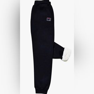 HangNiFang Boys Girls Fleece Lined Sweatpants Elastic Waist Winter Warm Jogger